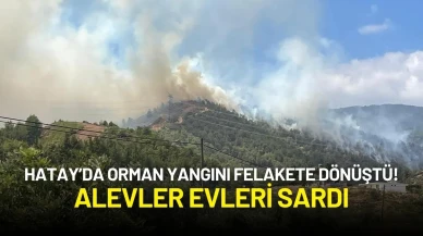 Hatay’da Orman Yangını Felakete Dönüştü! Alevler Evleri Sardı