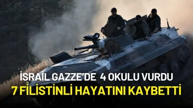 İsrail’den Gazze’ye Yeni Saldırı: 4 Okul Vuruldu, 7 Filistinli Hayatını Kaybetti