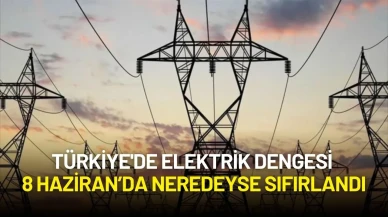 Türkiye'de Elektrik Dengesi 8 Haziran’da Neredeyse Sıfırlandı: Üretim-Tüketim El Ele!