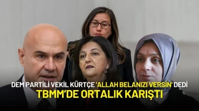 DEM Partili Vekil Meclis'te Kürtçe 'Allah Belanızı Versin' Dedi, Ortalık Karıştı