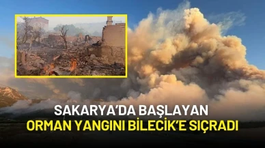 Sakarya’da Başlayan Orman Yangını Bilecik’e Sıçradı