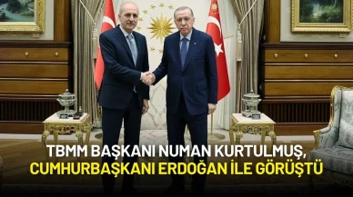 TBMM Başkanı Numan Kurtulmuş, Cumhurbaşkanı Erdoğan ile Görüştü