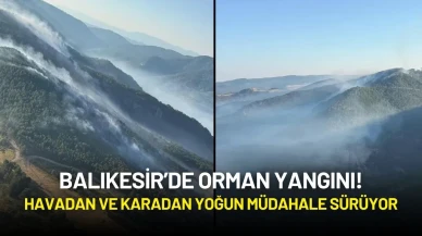 Balıkesir’de Orman Yangını! Havadan ve Karadan Yoğun Müdahale Sürüyor