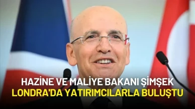 Hazine ve Maliye Bakanı Şimşek Londra'da Yatırımcılarla Buluştu