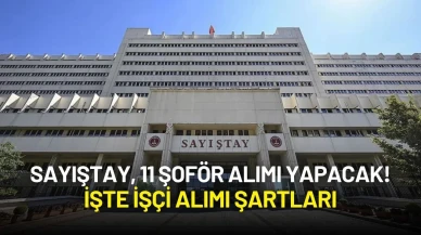 Sayıştay, 11 Şoför Alımı Yapacak! İşte İşçi Alımı Şartları