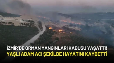 İzmir’de Orman Yangınları Kabusu Sürüyor! Yaşlı Adam Acı Şekilde Hayatını Kaybetti
