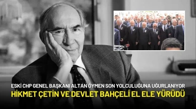 Altan Öymen’e TBMM’de Veda! Bahçeli ve Hikmet Çetin El Ele