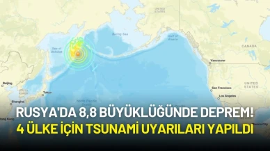 Rusya'da 8,8 Büyüklüğünde Deprem! 4 Ülke İçin Tsunami Uyarıları Yapıldı