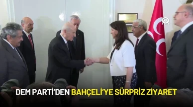 DEM Parti Heyetinden Bahçeli’ye Sürpriz Ziyaret