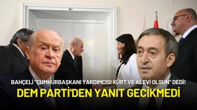 Bahçeli “Cumhurbaşkanı Yardımcısı Kürt ve Alevi Olsun” Dedi! DEM Parti'den Yanıt Gecikmedi