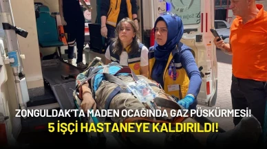 Zonguldak’ta Maden Ocağında Gaz Püskürmesi Yaşandı: 5 İşçi Hastaneye Kaldırıldı!