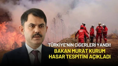 Bakan Murat Kurum'dan Yangın Hasar Tespiti Açıklaması