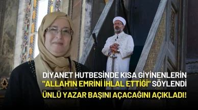 Ünlü Yazar Diyanet’in Kadınların Giyimi Üzerine Yayımladığı Hutbe Sonrası Başını Açacağını Açıkladı