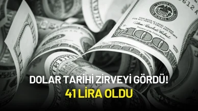 Dolar Tarihi Zİrvede! 41 Lira Oldu