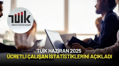 TÜİK Haziran 2025 Ücretli Çalışan İstatistiklerini Açıkladı