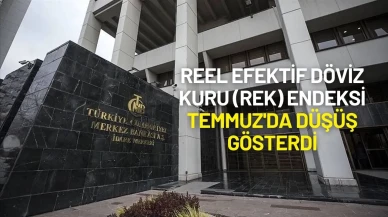 Merkez Bankası Açıkladı: Reel Efektif Döviz Kuru (REK) Endeksi Temmuz'da Düşüş Gösterdi