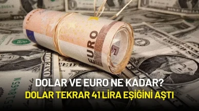 Dolar ve Euro Ne Kadar? Dolar Tekrar 41 Lira Eşiğini Aştı