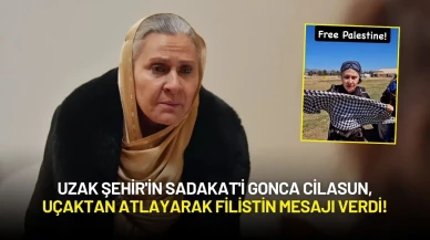 Uzak Şehir'in Sadakat'i Gonca Cilasun, Uçaktan Atlayarak Filistin Mesajı Verdi!