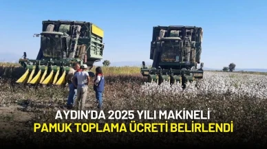 Aydın’da 2025 Yılı Makineli Pamuk Toplama Ücreti Belirlendi