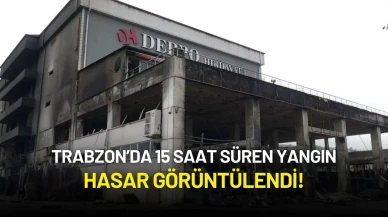 Trabzon’da 15 Saat Süren Yangın: Hasar Görüntülendi!