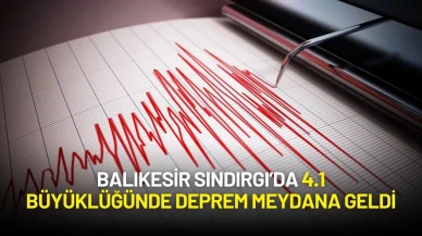 Balıkesir Sındırgı’da 4.1 Büyüklüğünde Deprem Meydana Geldi
