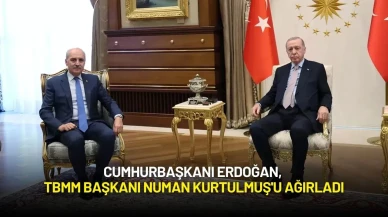 Cumhurbaşkanı Erdoğan, TBMM Başkanı Numan Kurtulmuş'u Ağırladı