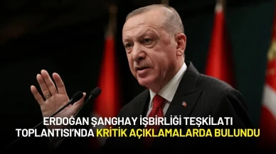 Erdoğan Şanghay İşbirliği Teşkilatı Toplantısı’nda Kritik Açıklamalarda Bulundu