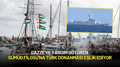 Gazze'ye Yardım Götüren Sumud Filosu'na Türk Donanması Eşlik Ediyor