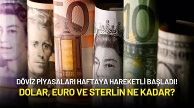 Döviz Piyasaları Haftaya Hareketli Başladı! Dolar, Euro ve Sterlin Ne Kadar?