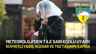Meteoroloji Alarm Verdi: 7 İle Sarı Kodlu Uyarı! Kuvvetli Yağış, Rüzgar ve Toz Taşınımı Kapıda