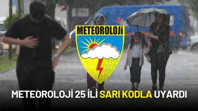 Meteoroloji 25 İli Sarı Kodla Uyardı: Kuvvetli Sağanak Kapıda!