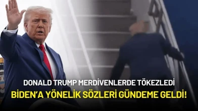 Donald Trump Merdivenlerde Tökezledi: Biden’a Yönelik Sözleri Gündeme Geldi!