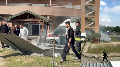 Tekirdağ Çorlu Devlet Hastanesi Morgunda Patlama Meydana Geldi