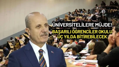 Üniversiteliler Dikkat! Artık Okulu Üç Yılda Bitirebileceksiniz
