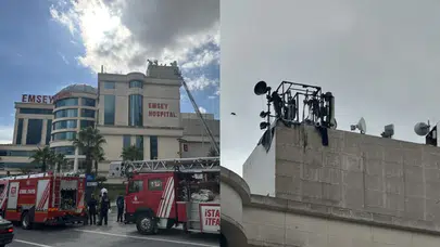 İstanbul Pendik’te Hastane Çatısında Yangın Çıktı!