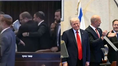 Trump İsrail Meclis'inde Protestolarla Karşılandı: "Ülkemiz Soykırım Yapıyor"