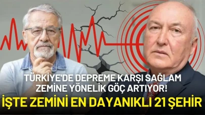 Türkiye'de Depreme Karşı Sağlam Zemine Yönelik Göç Artıyor! İşte Zemini En Dayanıklı 21 Şehir