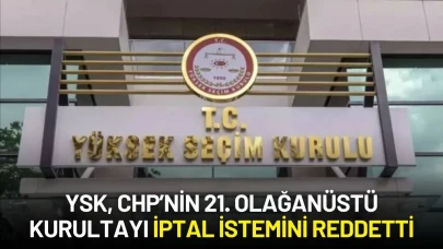 YSK, CHP’nin 21. Olağanüstü Kurultayı İptal İstemini Reddetti
