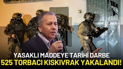 Başkentte Yasaklı Maddeye Tarihi Darbe: 525 Torbacı Kıskıvrak Yakalandı!