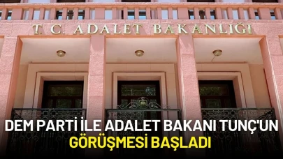 DEM Parti ile Adalet Bakanı Tunç'un Görüşmesi Başladı
