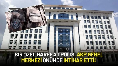 Bir Özel Harekat Polisi AKP Genel Merkezi Önünde İntihar Etti!