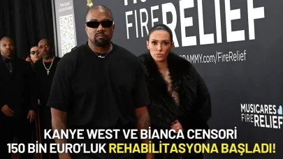 Kanye West ve Bianca Censori 150 Bin Euro’luk Rehabilitasyona Başladı!