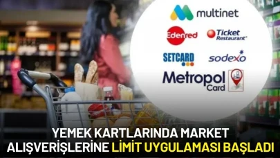 Yemek Kartlarında Market Alışverişlerinde Limit Uygulaması Başladı