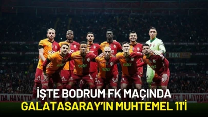 Galatasaray, Liderliği Bırakmak İstemiyor! İşte Bodrum FK Maçında Muhtemel 11