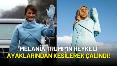 Melania Trump'ın Heykeli Slovenya’da Ayaklarından Kesilerek Çalındı!