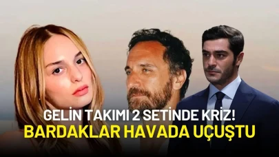 Gelin Takımı 2 Setinde Kriz! Nilperi Şahinkaya ile Fırat Çelik Arasında Bardaklar Havada Uçuştu