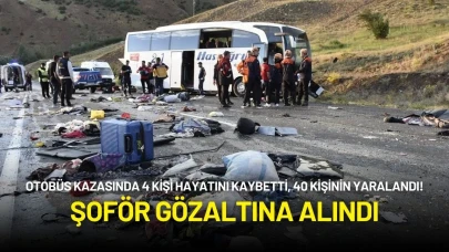 4 Kişinin Hayatını Kaybettiği, 40 Kişinin Yaralandığı Otobüs Kazasında Şoför Gözaltına Alındı