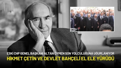 Altan Öymen’e TBMM’de Veda! Bahçeli ve Hikmet Çetin El Ele