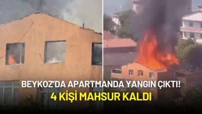 Beykoz’da Apartmanda Yangın Çıktı! 4 Kişi Mahsur Kaldı