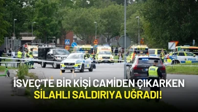 İsveç'te Bir Kişi Camiden Çıkarken Silahlı Saldırıya Uğradı!